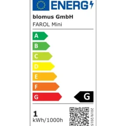 Akku LED Leuchte -FAROL Mini- Farbe Gunmetal