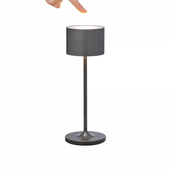 Akku LED Leuchte -FAROL Mini- Farbe Gunmetal