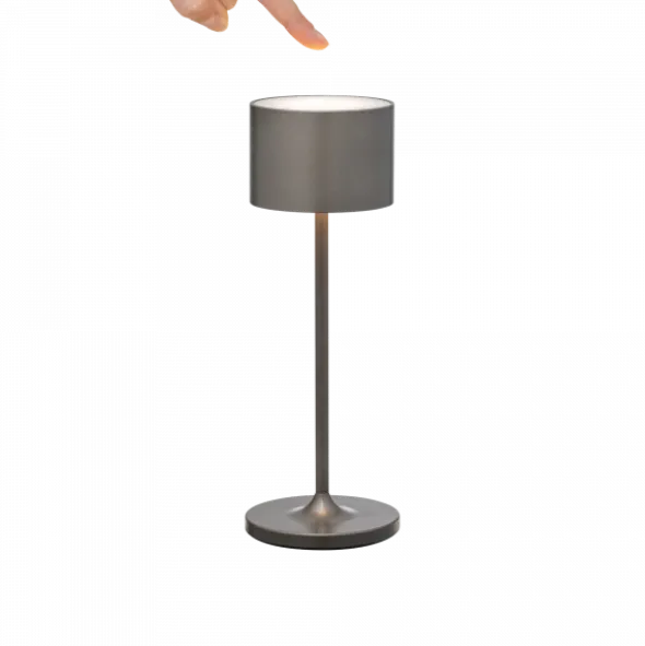 Akku LED Leuchte -FAROL Mini- Farbe Burned Metal