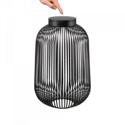 Akku LED Leuchte -LITO- Farbe Black - Größe L