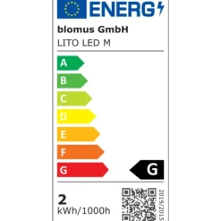Akku LED Leuchte -LITO- Farbe Silk Gray - Größe M