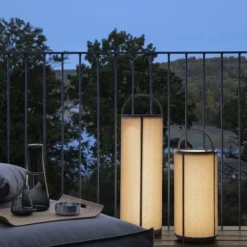 Akku LED Leuchte -TAWA- Farbe Stone - Größe M