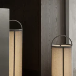 Akku LED Leuchte -TAWA- Farbe Stone - Größe M