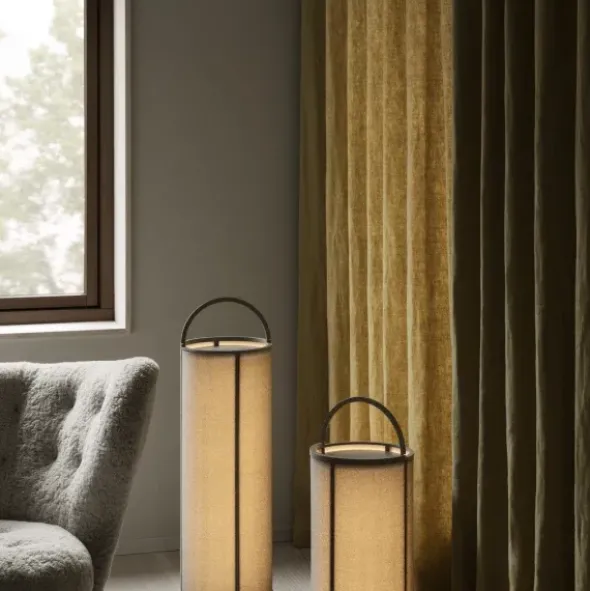 Akku LED Leuchte -TAWA- Farbe Stone - Größe L