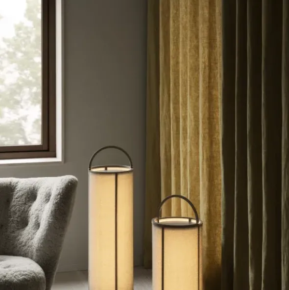 Akku LED Leuchte -TAWA- Farbe Stone - Größe L