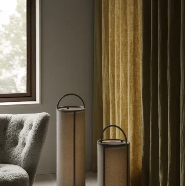 Akku LED Leuchte -TAWA- Farbe Stone - Größe L