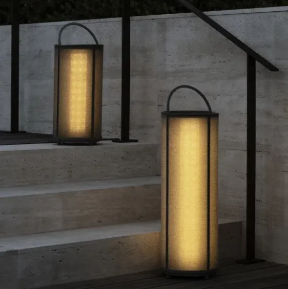 Akku LED Leuchte -TAWA- Farbe Stone - Größe L