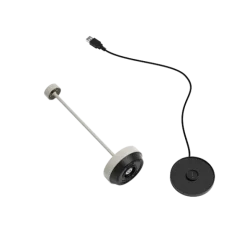 Akku LED Leuchte -TURAS- Farbe Silk Gray