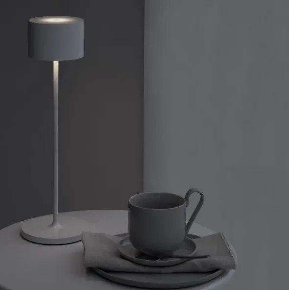Akku LED-Tischleuchte -FAROL- Farbe Warm Gray
