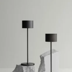 Akku LED-Tischleuchte -FAROL- Farbe Gunmetal