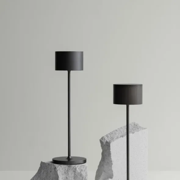 Akku LED-Tischleuchte -FAROL- Farbe Gunmetal