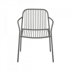 Armlehnstuhl -YUA WIRE- Farbe Granite Gray