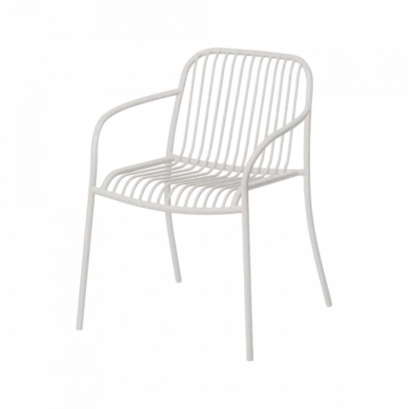 Armlehnstuhl -YUA WIRE- Farbe Silk Gray