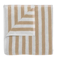 Badetuch -ARTO- Farbe Micro Chip/Tan Größe 70 x 140 cm, breite Streifen