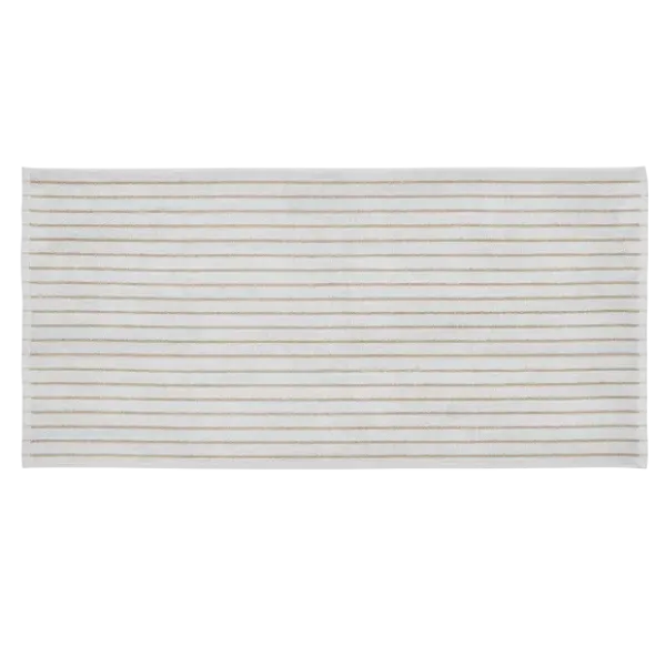 Badetuch -ARTO- Farbe Micro Chip/Tan Größe 70 x 140 cm, schmale Streifen
