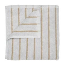 Badetuch -ARTO- Farbe Micro Chip/Tan Größe 70 x 140 cm, schmale Streifen