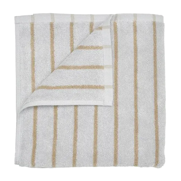 Badetuch -ARTO- Farbe Micro Chip/Tan Größe 70 x 140 cm, schmale Streifen