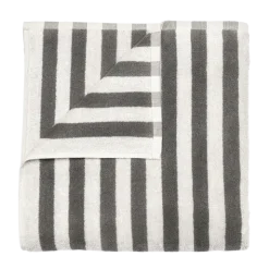 Badetuch -ARTO- Farbe Moonbeam/Magnet Größe 70 x 140 cm, breite Streifen