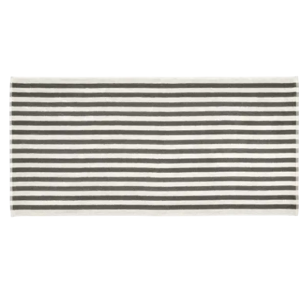 Badetuch -ARTO- Farbe Moonbeam/Magnet Größe 70 x 140 cm, breite Streifen