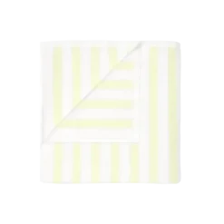 Badetuch -ARTO- Farbe White/Transparent Yellow - Größe 70 x 140 cm, breite Streifen