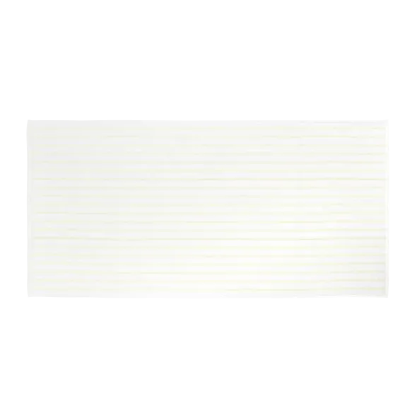 Badetuch -ARTO- Farbe White/Transparent Yellow - Größe 70 x 140 cm, schmale Streifen
