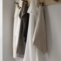Badetuch -CARO- White 70 x 140 cm