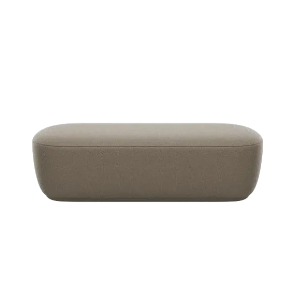 Bank -KUON- Stoff Boucla Farbe Shitake - Größe M
