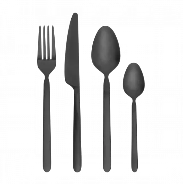 Besteck-Set -STELLA- Farbe Black 16-tlg.