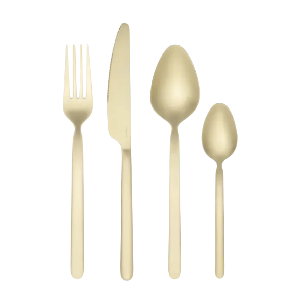 Besteck Set -STELLA- Farbe Champagne 16-tlg.