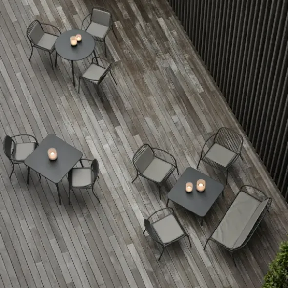 Bistrotisch -YUA- Farbe Granite Gray - Größe Ø 80 cm