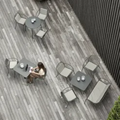 Bistrotisch -YUA- Farbe Granite Gray - Größe Ø 80 cm