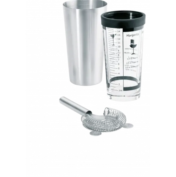 Boston Shaker-Set -LOUNGE- Farbe Silver