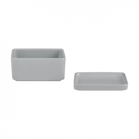 Butterdose -PILAR- Farbe Mirage Grey
