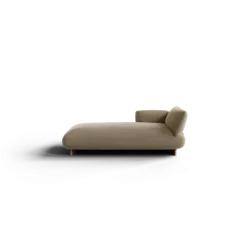 Chaiselongue, links -MOCO- Farbe Beige - Stoff: kvadrat Melange Nap