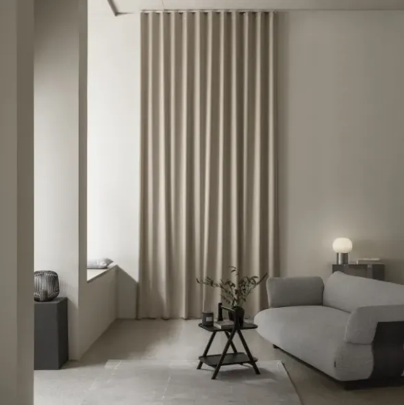 Chaiselongue, links -MOCO- Farbe Cloud - Stoff: kvadrat Moss