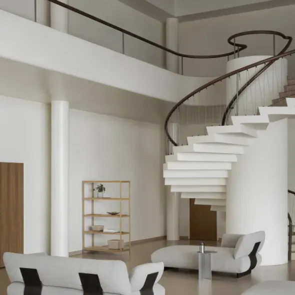 Chaiselongue, links -MOCO- Farbe Taupe - Stoff: Boucla