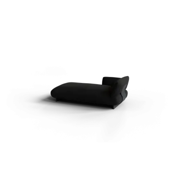 Chaiselongue, links -MOCO- Farbe Coal - Stoff: Boucla