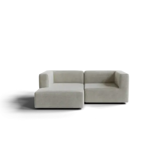 Chaiselongue, links -TASI- Farbe Cloud - Stoff: kvadrat Moss
