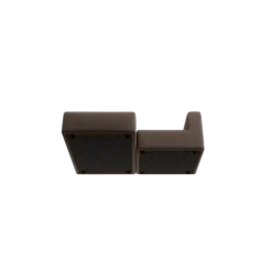 Chaiselongue, links -TASI- Farbe Shitake - Stoff: Boucla