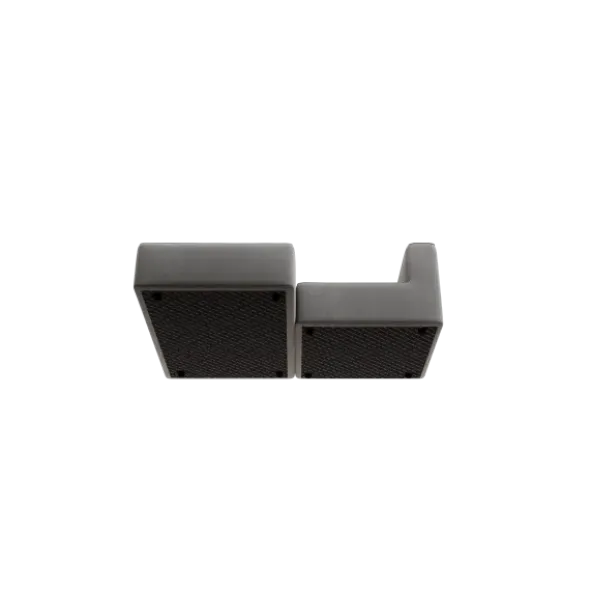 Chaiselongue, links -TASI- Farbe Desert - Stoff: kvadrat Melange Nap