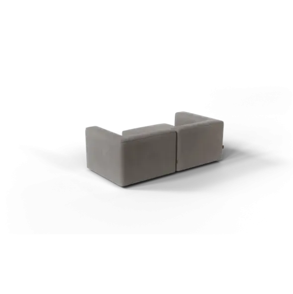 Chaiselongue, links -TASI- Farbe Shitake - Stoff: kvadrat Melange Nap