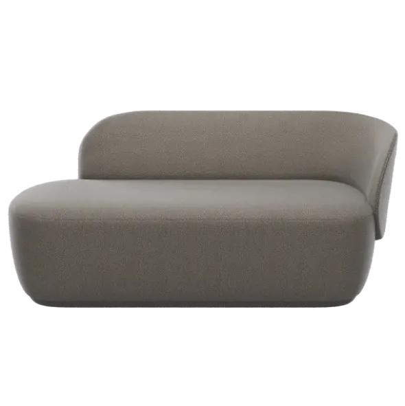 Chaiselongue, rechts -KUON- Socia Taupe