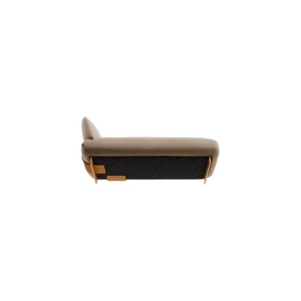 Chaiselongue, rechts -MOCO- Farbe Beige - Stoff: kvadrat Melange Nap