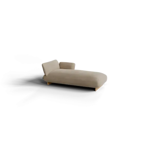 Chaiselongue, rechts -MOCO- Farbe Beige - Stoff: kvadrat Melange Nap