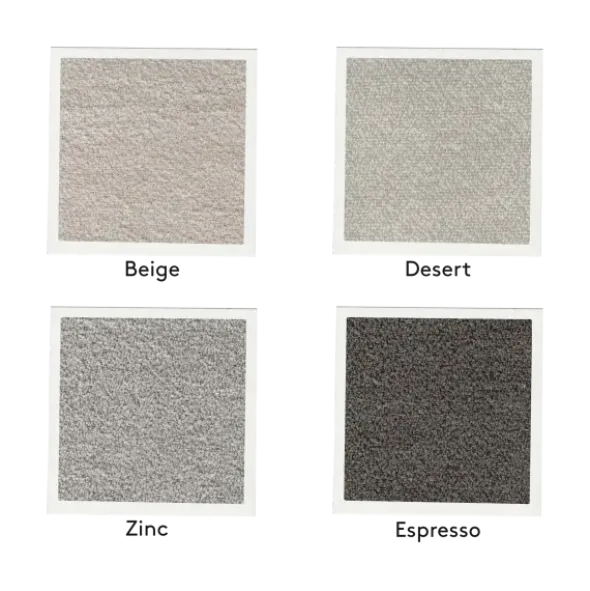 Chaiselongue, rechts -MOCO- Farbe Zinc - Stoff: Pina