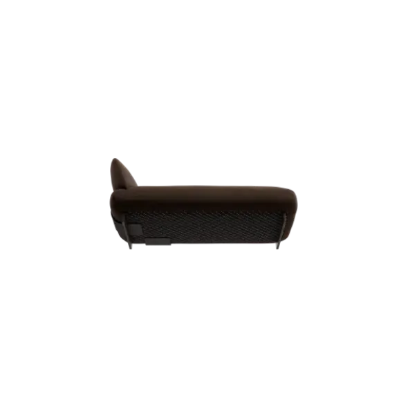 Chaiselongue, rechts -MOCO- Farbe Espresso - Stoff: Pina