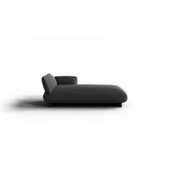 Chaiselongue, rechts -MOCO- Farbe Taupe - Stoff: Boucla