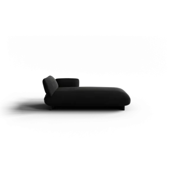 Chaiselongue, rechts -MOCO- Farbe Coal - Stoff: Boucla