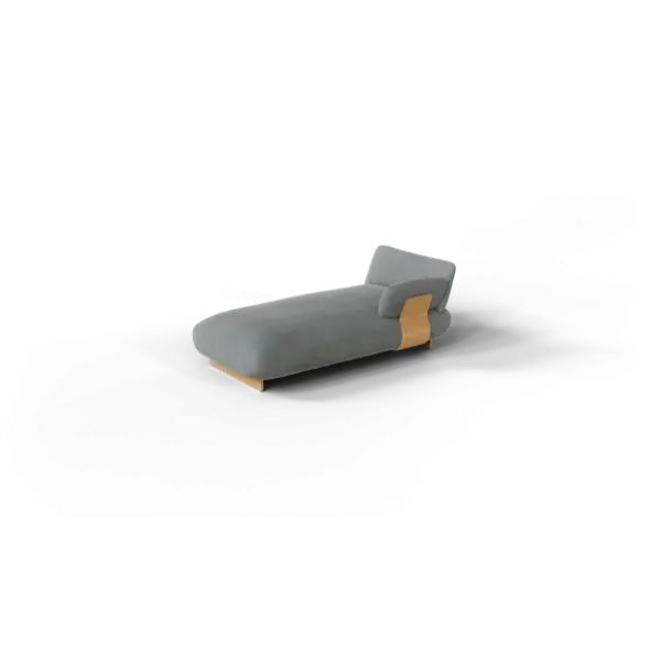 Chaiselongue, rechts -MOCO- Farbe Desert - Stoff: kvadrat Melange Nap