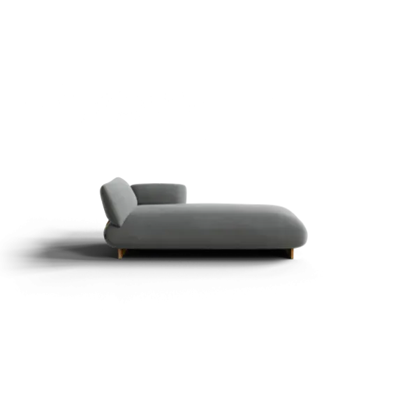 Chaiselongue, rechts -MOCO- Farbe Desert - Stoff: kvadrat Melange Nap